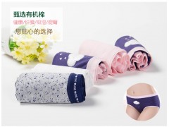 南极人女士内裤女韩版三角裤可爱舒适内裤五条礼盒装